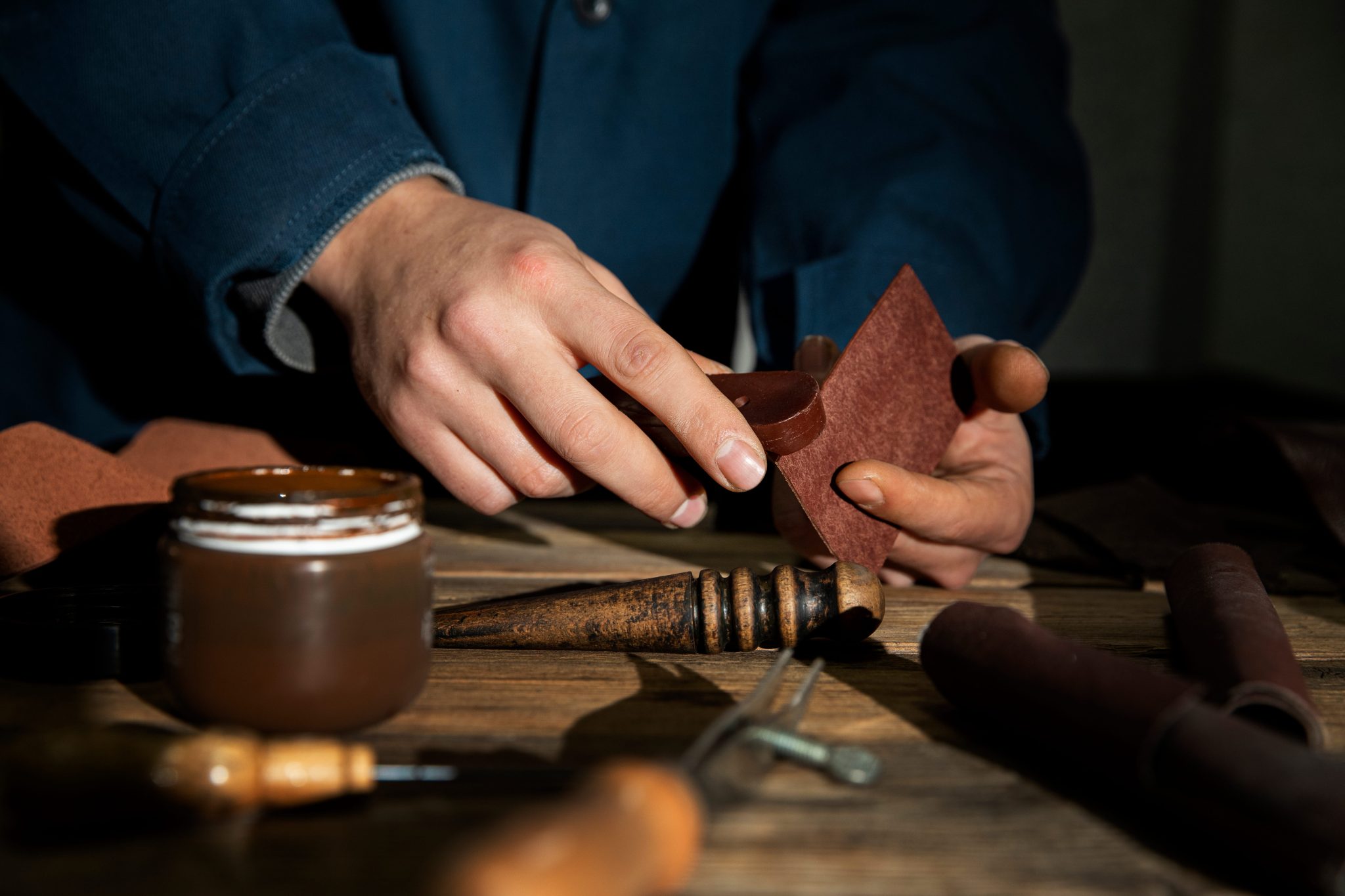 close up engraving art tools